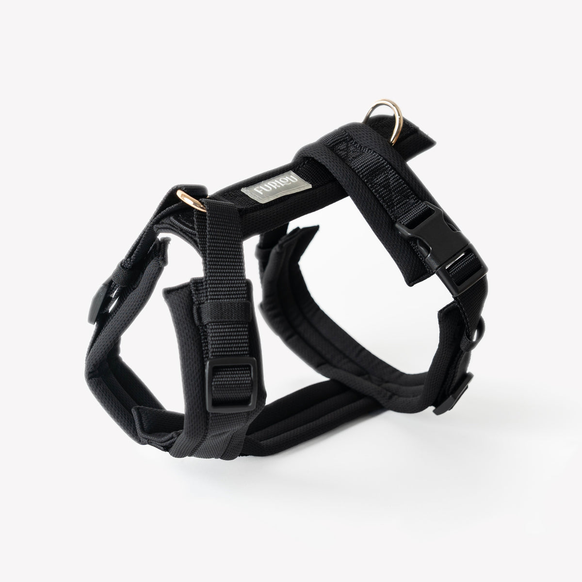FURLOU Comfort Dog Harness — Black
