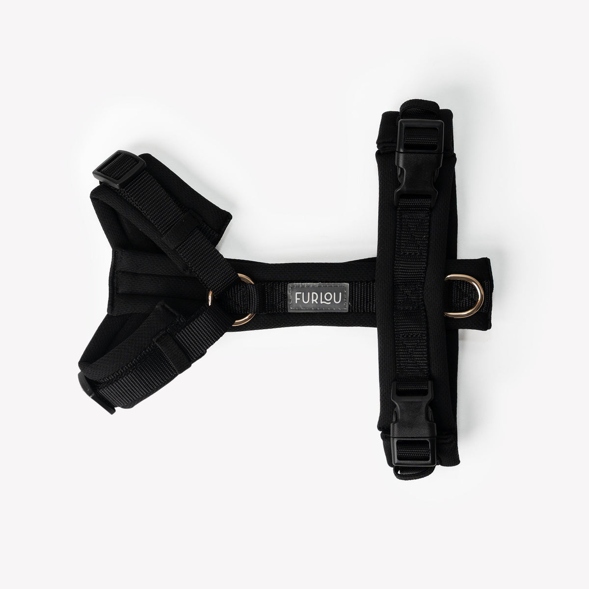 FURLOU Comfort Dog Harness — Black